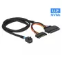 Cable DeLOCK 0,75 m SFF-8643/U.2 SFF-8639+SATA