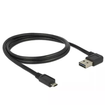 Cable USB DeLOCK 85165 USB 2.0 1 m USB A Micro-USB B negro