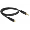 Cable de audio 3,5 mm M-H DeLOCK 83764 1 m negro