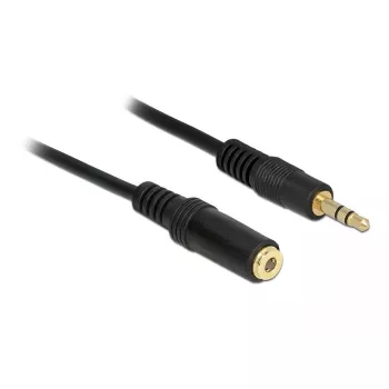 Cable de audio 3,5 mm M-H DeLOCK 83764 1 m negro