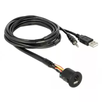 Cable USB DeLOCK 85718 1,5 m USB A negro