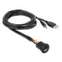 Cable USB DeLOCK 85718 1,5 m USB A negro