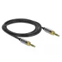 Cable de audio 3,5 mm DeLOCK 85786 2 m negro gris
