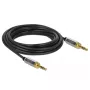 Cable de audio DeLOCK 85788 5 m 3,5 mm negro gris