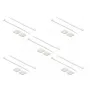 Soporte para bridas DeLOCK 18677 blanco nailon 10 uds.