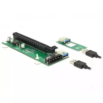 DeLOCK 41428 Tarjeta Riser de M.2 Key B+M a PCIe x16 con cable USB de 30 cm