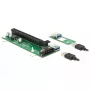 DeLOCK 41428 Tarjeta Riser de M.2 Key B+M a PCIe x16 con cable USB de 30 cm