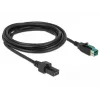 Cable de alimentación DeLOCK 85484 3 m PoweredUSB negro