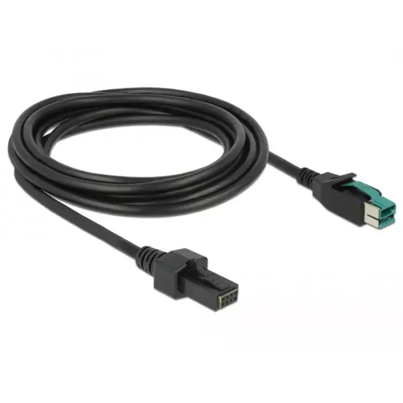 Cable de alimentación DeLOCK 85484 3 m PoweredUSB negro
