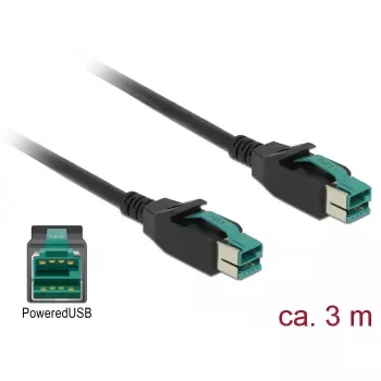 Cable de alimentación DeLOCK 85494 3 m PoweredUSB