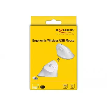 Ratón DeLOCK 12596 Office diestro RF Wireless 1600 DPI