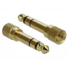 Cable de extensión de audio DELOCK 85834 — conector macho 3,5 mm a conector hembra 3,5 mm, contactos dorados, 5 m, negro