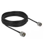 Cable coaxial LMR195 DeLOCK 90424 10 m negro gris