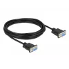 Cable serie DeLOCK 86607 negro 5 m RS-232 Sub-D9