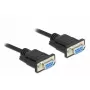 Cable serie DeLOCK 86607 negro 5 m RS-232 Sub-D9