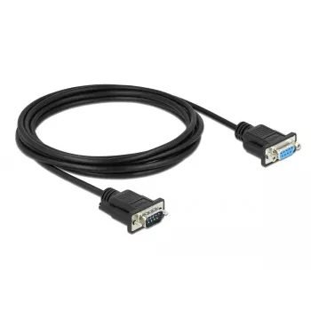 Cable serie DeLOCK 86617 negro 3 m