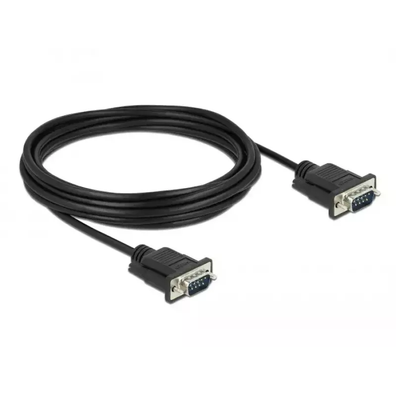 Cable serie DeLOCK 86576 negro 5 m RS-232 Sub-D9