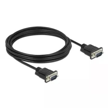 Cable serie DeLOCK 86618 negro 4 m