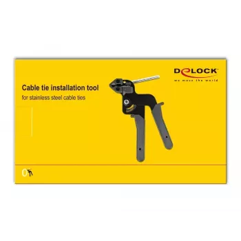 Alicates DELOCK 86772 — construcción de metal y plástico, mangos de plástico gris