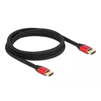 Cable HDMI DeLOCK Ultra High Speed 48 Gbit/s 8K 60 Hz rojo 2 m