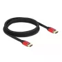 Cable HDMI DeLOCK Ultra High Speed 48 Gbit/s 8K 60 Hz rojo 2 m