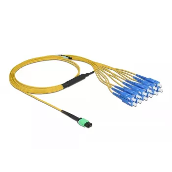 Cable de fibra óptica MPO hembra a 12 x SC simplex macho DeLOCK 84871