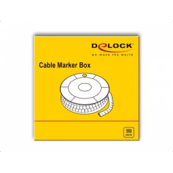 Marcadores de cables DeLOCK 18354 amarillo plástico 500 uds.