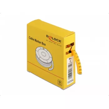 Marcadores de cables DeLOCK 18354 amarillo plástico 500 uds.