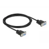 Cable serie DeLOCK 87785 negro 2 m DB-9