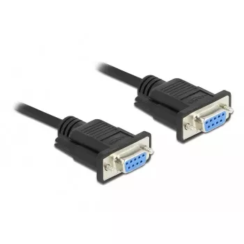 Cable serie DeLOCK 87785 negro 2 m DB-9