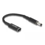 Cable adaptador DeLOCK conector hembra USB Type-C a conector macho 5,5 x 2,1 mm 15 cm