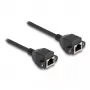 Cable alargador RJ50 DeLOCK conector hembra a conector hembra S/FTP 0,5 m negro