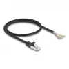 Cable DeLOCK RJ50 conector macho a extremos de cable abiertos S/FTP 0,5 m negro