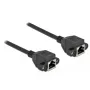Cable alargador de red DeLOCK Cat.6A 3 m negro