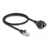 Cable alargador RJ50 DeLOCK conector macho a conector hembra S/FTP 0,5 m negro