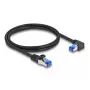 Cable de red DeLOCK RJ45 Cat.6A S/FTP 1 m negro