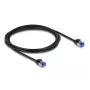 Cable de red DeLOCK RJ45 Cat.6A S/FTP fino 2 m negro