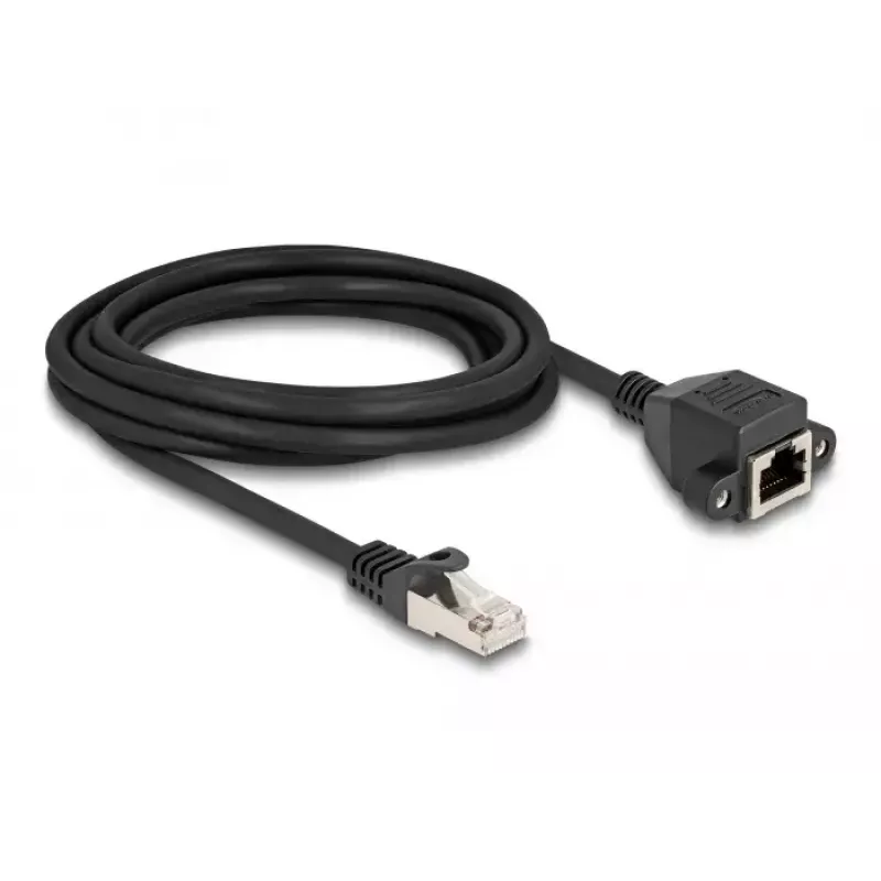 Cable alargador RJ50 DeLOCK conector macho a conector hembra S/FTP 3 m negro