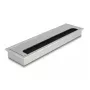 Pasacables DELOCK 66862 para mesa, plateado, 80×280×28 mm