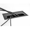Pasacables DELOCK 66855 para escritorio, negro, 80×80×28 mm, 1 ud.