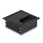 Pasacables DELOCK 66855 para escritorio, negro, 80×80×28 mm, 1 ud.
