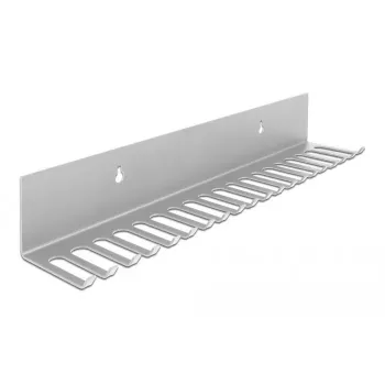 Sujetacables DeLOCK 318 x 65 mm montaje en pared gris