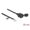 Cable DeLOCK conector macho RJ12 a conector hembra RJ12 20 cm negro