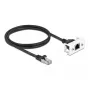 Cable alargador de red DeLOCK Cat.6A 1 m negro S/FTP RJ45