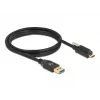 Cable USB DeLOCK 84028 1,5 m USB 3.2 Gen 1 USB A USB C negro