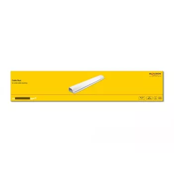 Canaleta de cables DeLOCK 20885 montaje bajo mesa 63 x 28 mm blanco 2 uds.