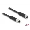 Cable DeLOCK M8 de 4 polos codificado A conector macho a conector hembra PUR TPU 2 m