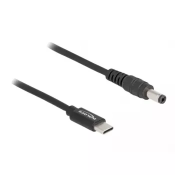 Cable de carga para portátil DeLOCK conector macho USB Type-C a conector macho 5,5 x 2,1 mm 1,5 m 20V 3A