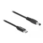Cable de carga para portátil DeLOCK conector macho USB Type-C a conector macho 5,5 x 2,1 mm 1,5 m 20V 3A