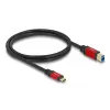 Cable USB DeLOCK 80612 USB Type-C a Type-B 1 m 5 Gbit/s rojo metal